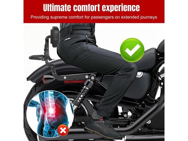 Motorcycle Passenger Sissy Bar Backrest Multi-Purpose Back Cushion Pad Rider Backrest for Harley XG750/500 Street750/500 14-22