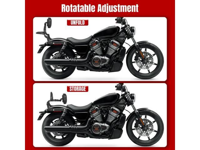Motorcycle Passenger Sissy Bar Backrest Multi-Purpose Back Cushion Pad Rider Backrest for Harley XG750/500 Street750/500 14-22