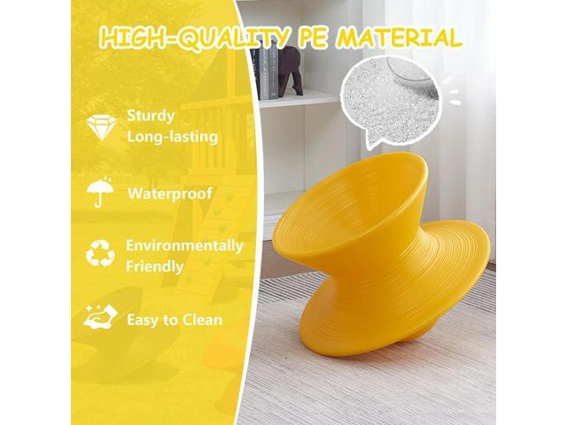 360° Rotating Seat 360 Degree Rotating PE Swivel Chair Spinning Gyroscope Chair for Backyard Playground Or Mall