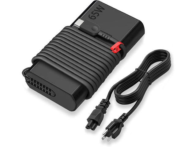 New Slim 65W USB C Laptop Charger Replacement for Lenovo Laptop Charger USB C, Compatible with Lenovo Thinkpad/Yoga/Chromebook Computer Fast...