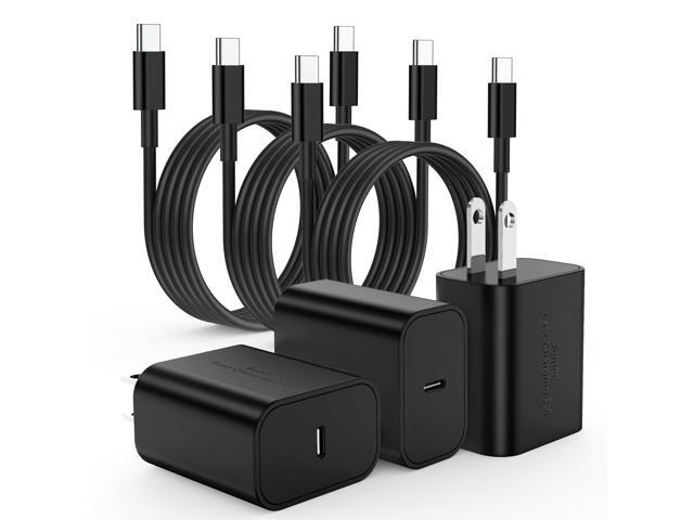 3Pack 45W USB C Charger for Samsung Galaxy S24 Ultra, Super Quite Fast Charging Type C Block with 6FT C to C Cord for Samsung Galaxy Tab S9 S8 S23...