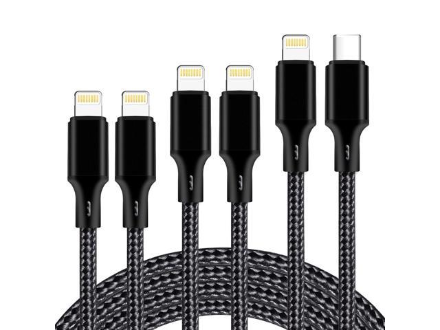 cugunu USB C to Lightning Cable 5 Pack 3/3/6/6/10FT iPhone Charger Apple MFi Certified Power Delivery Fast Charging Cord Compatible with iPhone...