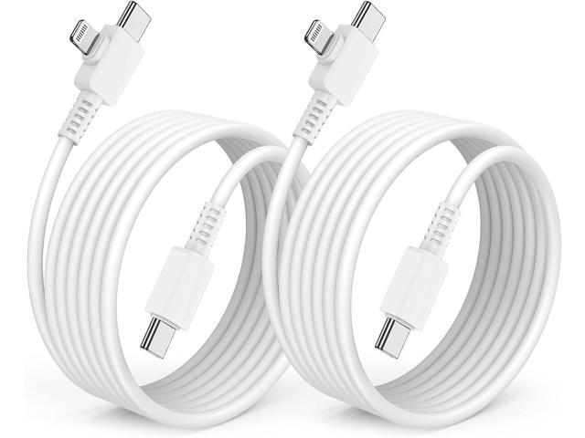 2 in 1 iPhone Fast Charger Cable 10ft, Long Type C to C Charging Cord/USB C to Lightning for Apple iPhone 17 Pro Max/17 Air/16 Pro Max/16/15...
