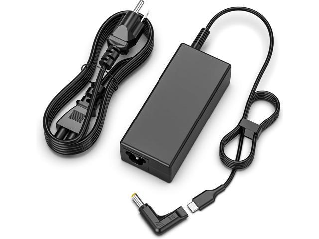 Charger Compatible with Lenovo Laptop Computer-2 Tips 65W 45W USB C Laptop Charger and Round Tip 4.0 * 1.7mm IdeaPad AC Adapter