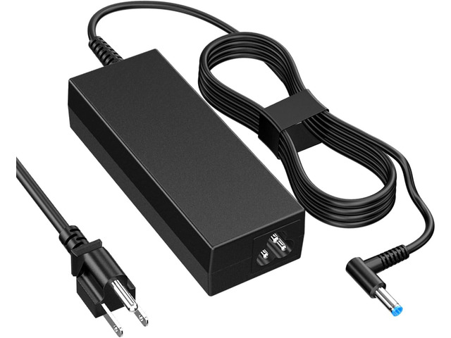 65W 45W Replacement for HP Laptop Charger probook,Envy, Pavilion, Stream, EliteBook, X360 Computer Charger,AC Smart Blue Tip Power Adapter