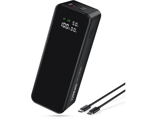 27000mAh 120W Fast Charging Power Bank, High Capacity 3-Port Laptop Portable Charger with Smart Display, Compatible with iPhone 16/15/14, Vision.