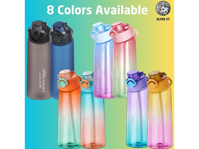 Alpha Fit MAX Air Up Compatible Water Bottle - 900ml/30oz Giant Size, BPA-Free, Leak-Proof with 3 Flavor Pods & Portable Pods Case Shatterproof &...