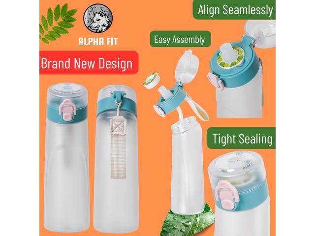 Alpha Fit PRO Air Up Compatible Water Bottle - 750ml Premium Matte with Portable Pods Case, BPA-Free, Extra Durable & Leak-Proof (Includes 3 Flavor...