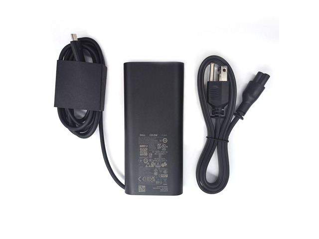 Laptop Charger 130W Watt USB Type C(USB-C) AC Power Adapter - XPS 9730 9530, Precision 3570 3580 3581 5470 5480 3470 3480, Alienware X14 R2,...
