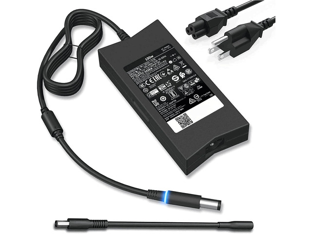 130W Laptop Charger for Dell XPS Inspiron Precision Power Cord 130W Laptop Charger for Dell XPS 15 Inspiron 7559 Precision 5510 Docking Station...