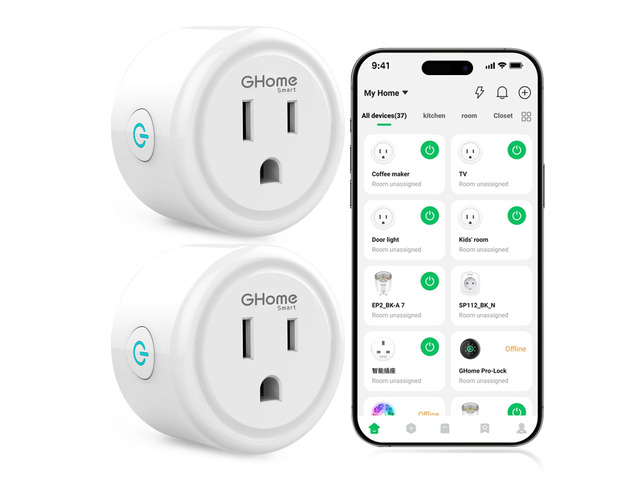 Plug, WiFi Smart Plugs that Work with Alexa and Google Home WiFi Smart Outlet Timer Indoor Light Timers with APP Remote Control, 2.4GHz WiFi Only,...