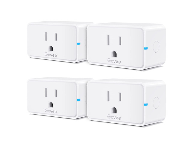 Smart Plug 15A WiFi Bluetooth Outlet 4 Pack, Remote Group Control Works with Alexa & Google Assistant, Support Multiple Timers via Home APP, No hub...