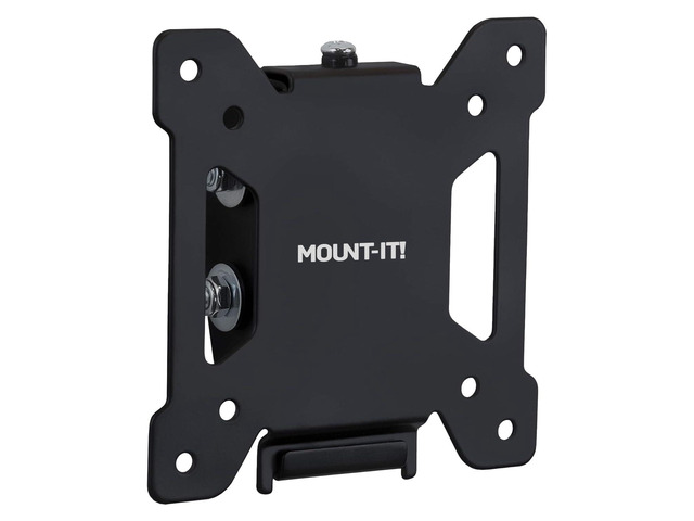 Tilting TV Wall Mount Bracket for Small TVs and Monitors, Low-Profile 1.4' Design with Quick Release, Fits 19 to 32 Inch Screens, VESA 75x75 and...