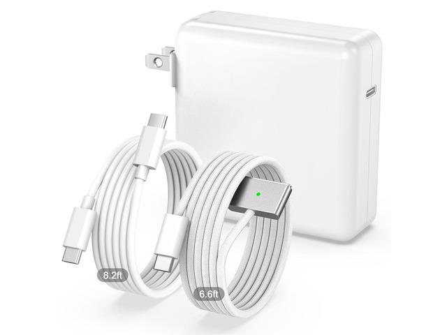 100W Charger for MacBook Pro 14 16 inch MacBook Air 13 15 inch 2026-2021 M5 M4 M3 M2 M1, 100W GaN Power Adapter, 6.6FT USB C to 3 Magnetic 3 Cable,...