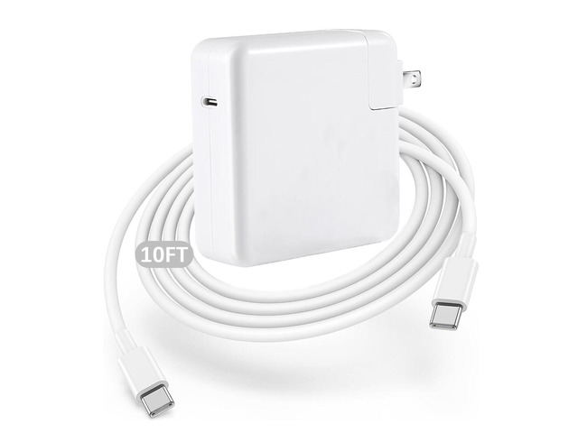 MacBook Pro Charger,96W MacBook Air Charger Fast Charging USB C Laptop Power Adapter,10FT Quick USB C Charging Cord for Mac Book Pro...