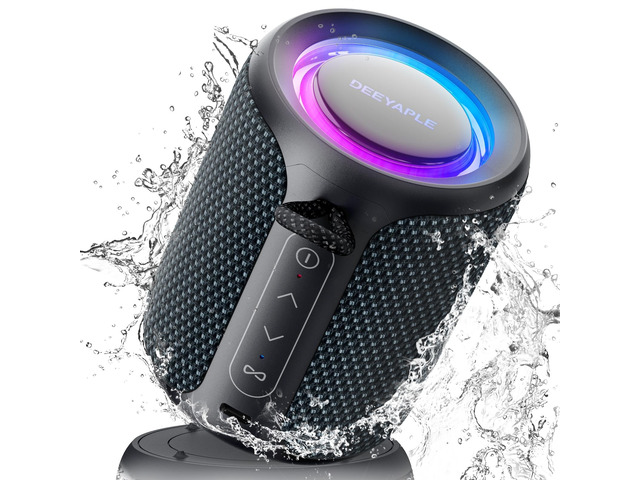 Bluetooth Speaker Wireless,IP67 Waterproof & Dustproof Portable Speaker with Lights,15W Loud Stereo Sound, 2500mAh Battery All Day Playtime, TWS...