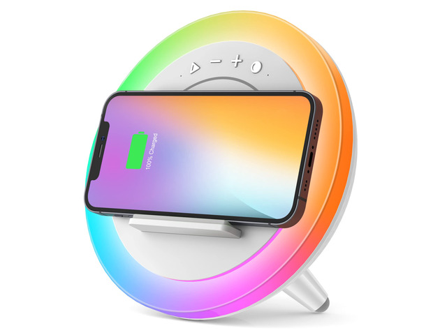 Bluetooth Speaker with Lights, Wireless Charging Speaker, Best Birthday Gift Ideas Teenage,Applicable for Bedroom/Teen Girl Gifts