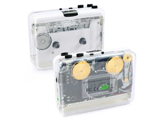 Auto Reverse Clear Stereo Cassette Player,Built-in Cool Copper Wheel MovementEarphone,Cassette Tape to MP3 Converter with Tape Converter...