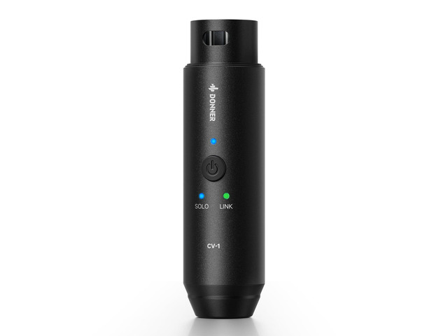 XLR Bluetooth Receiver, Wireless Bluetooth Adapter for Speakers, PA Systems, Audio Mixer, DJ Systems, Bluetooth 5.3, 20 Hours Battery Life (CV-1)