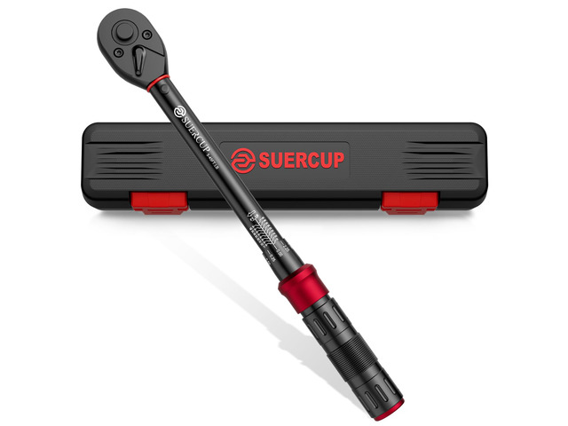 3/8' Click Torque Wrench, 5-45 Ft. Lb, for Bike, Moto, Spark Plugs 6.8-61Nm, ±3% Accuracy, Dual-Direction Adjustable 72 Tooth, Click Type Torque...