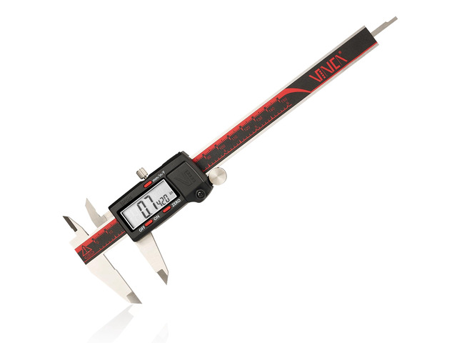 IP54 Grade Digital Caliper, DCLA-0605 6 Inch/150mm, Inch/Millimeter/Fraction Conversion, Stainless Steel, Large LCD Screen