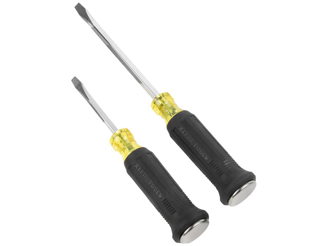 85442DD Screwdriver Set, Demolition Screwdriver, 1/4-Inch and 5/16-Inch Keystone Tips with Plated Metal Strike Cap, 2-Piece