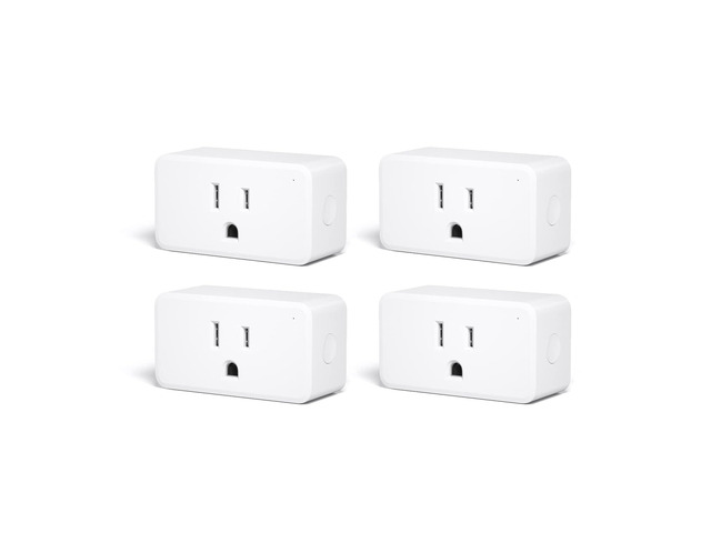 ZigBee Smart Plug 4 Pack with Real-time Energy Monitoring,15A Outlet, Zigbee Repeater,ETL Certified,ZigBee Hub Required,Work with Home...