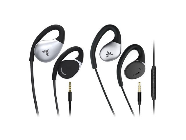 Resolve 3.5mm AUX Wired Open-Ear Earbuds (Small & Large Sizes) Comfort Fit, Aware Listening, Over-Ear Hook Headphones for Office, Home, Outdoor Use