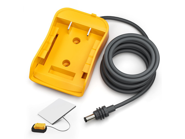 3.28FT Mini Power Cable Compatible with Dewalt 20V Battery for Starlink, Battery Adapter Direct to Mini DC 18AWG Power Cable