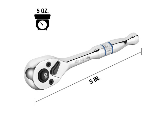 1/4-Inch Drive Ratchet, 90-Tooth Quick-release Ratchet Wrench, Reversible, Cr-V Made, Full Polished, Stocking Stuffers for Men Women Gifts for Men...