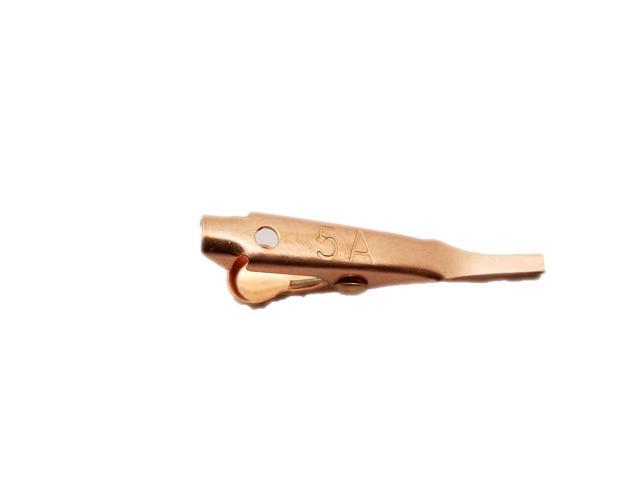Smooth Toothless Alligator Clips Solid Copper - 4 Pack - 1.1in Small or Micro for Precision Electronics Wiring Connections Test Prototyping...