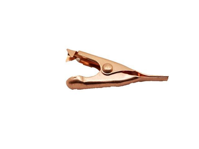 Smooth Toothless Alligator Clips Solid Copper - 4 Pack - 1.1in Small or Micro for Precision Electronics Wiring Connections Test Prototyping...