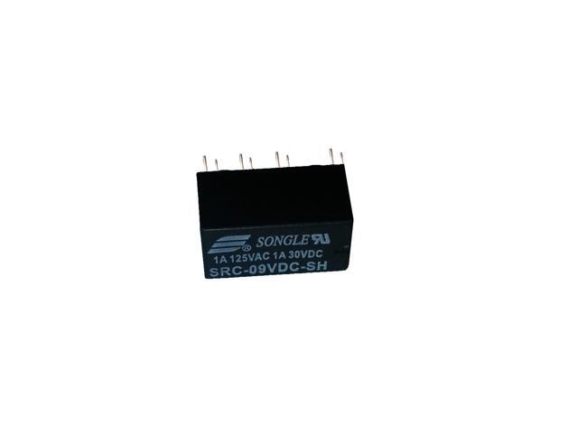 9vdc (9 volt DC) Relay - DPDT PCB 8-Pin Mount - Non-Latching Non-Polarized Electronic Low Signal High Sensitivity Relay Module for DIY Electronics...