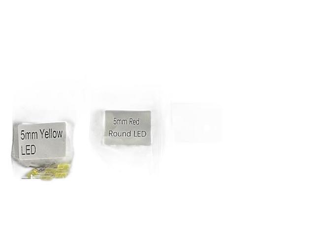 ProTechTrader 4 Pack - 20 Pc 5mm/ 3mm Generic LED Pack - Diffused Round (Model: 5mmLED)