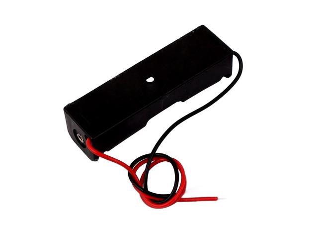 ProTechTrader 2pcs Spring Clip Black Plastic 1 x 1.5V AA Battery Case (Model: L-FENG-UK)