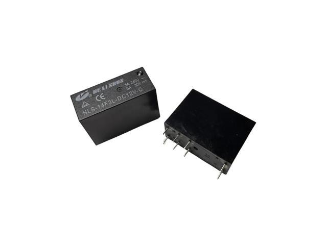 ProTechTrader HLS-14F3L-DC12V-C Relay 8 Pin 5A 240VAC/5A 30VDC 2pc (Model: PTT-RS12VR)
