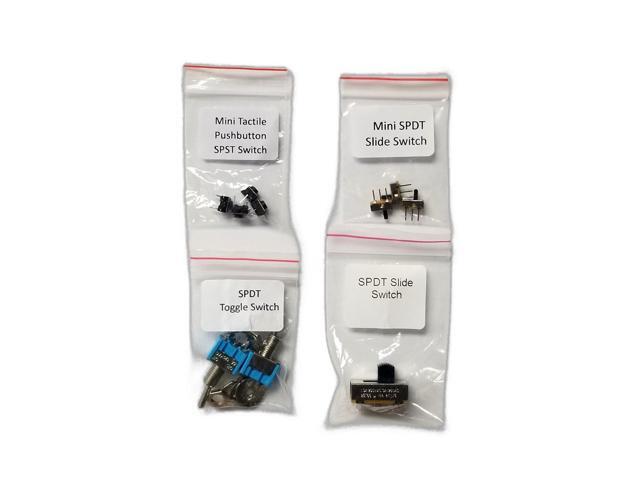 ProTechTrader 15 Pc Mixed Switch Kit - SPDT Toggle Switch, Mini (Model: 15-Pc-Switch)