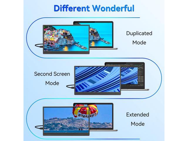 15.6 Inch FHD 1080P Portable Monitor IPS HDR Display USB-C/HDMI Gaming Monitor with Premium Smart Cover, Screen Protector & Speakers ...