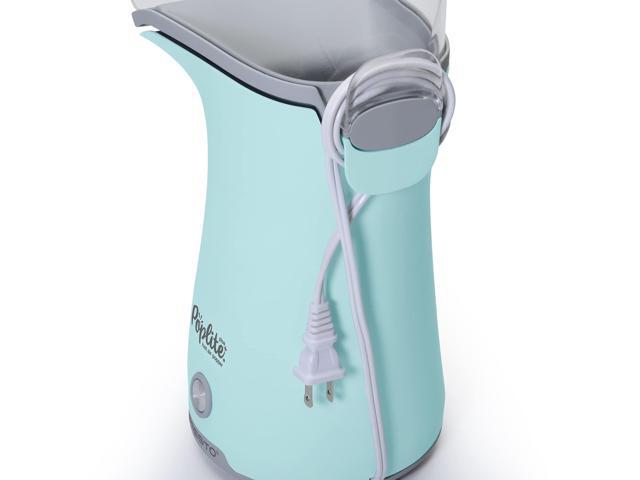 Presto 04867 Poplite Plus Hot Air Popcorn Popper - Built-In Measuring Cup + Melts Butter, Easy to Clean, Built-In Cord Wrap, 18 Cups, Aqua