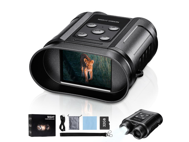 Gifts for Men and Teen Boys,Night Vision Goggles,Night Vision Binoculars,32GB Card Included, Photo/Video Capture,Outdoor Tools for Education,...