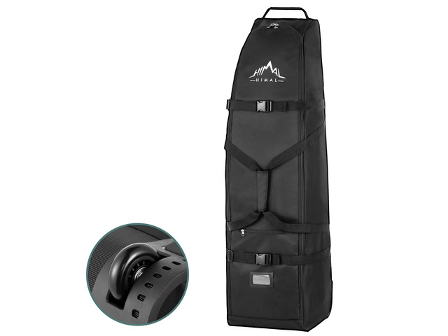 Soft-Sided Golf Travel Bag with Wheels- Heavy Duty 600D Polyester Oxford Wear-Resistant, Excellent Zipper Universal Size