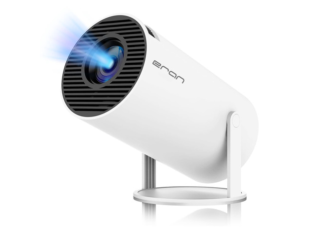 Mini Portable Projector, Support 4K 1080P with Dual-Band WIFI6 5G Wireless 5.0 Bluetooth Android 11,160 ANSI,180° Rotatable, Auto Keystone...