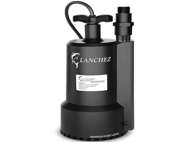 Sump Pump, 1/2 HP 2450GPH Submersible Water Pump, Utility Pump Thermoplastic Portable Electric Transfer Pump for Hot Tub Swimming Pool Basement...