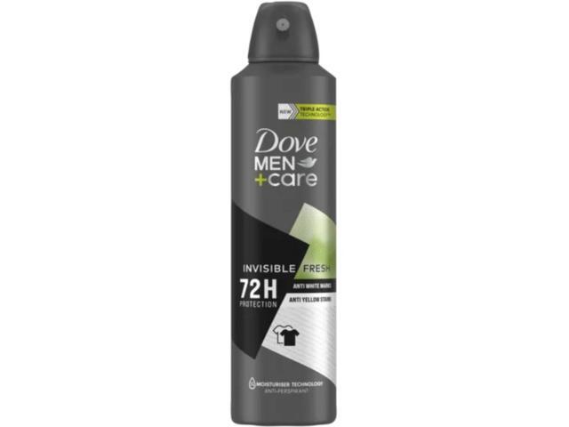 Dove Men Deodorant Spray Invisible Fresh 150 ml (1-Pack)
