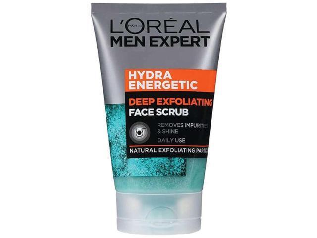 Loreal Paris Men Expert Face Scrub, Hydra Energetic Deep Exfoliating Face Wash For Men (1-Pack)