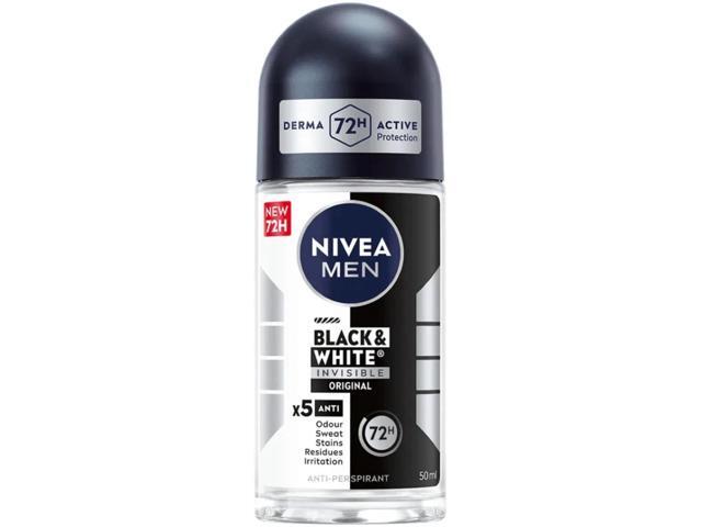 Nivea Men Black & White Original Roll On Deodorant 50 ml (1-Pack)