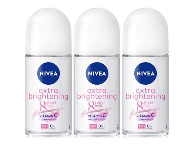 Nivea Roll On Extra Brightening 50 ml (3-Pack)
