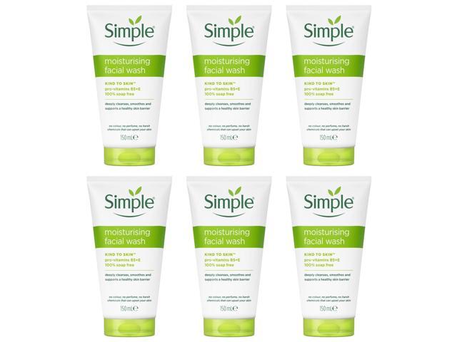 Simple Moistuirising Foaming Facial Wash (6-Pack)