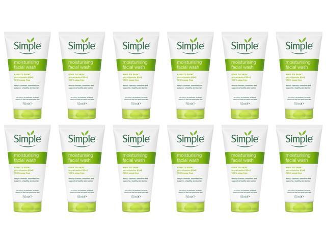 Simple Moistuirising Foaming Facial Wash (12-Pack)