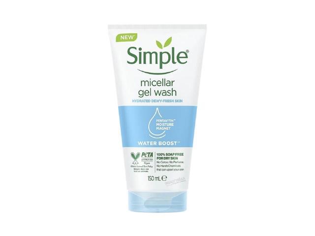 Simple Water Boost Micellar Gel Facial Wash, 5 oz (1-Pack)